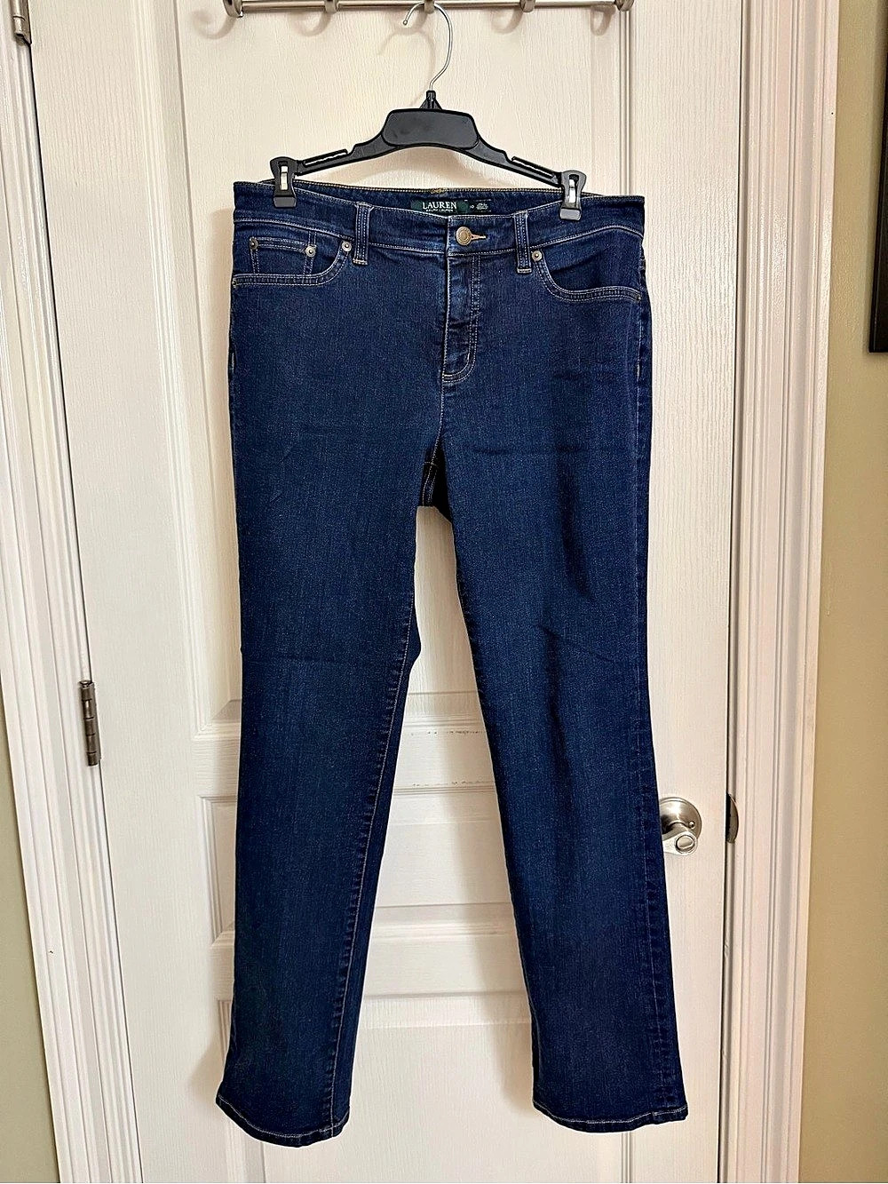 Lauren Ralph Lauren Mid-Rise Straight Leg Jeans